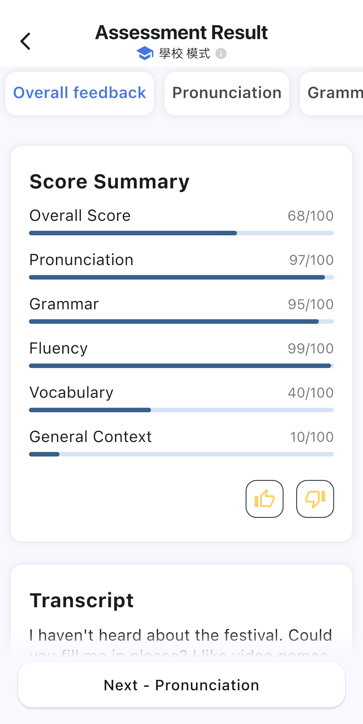Review results